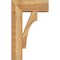 Ekena Millwork Westlake Block Rough Sawn Bracket w/ Offset Brace, Western Red Cedar, 8"W x 20"D x 32"H BKT0806X20X32WTL05RWR - alternate 4